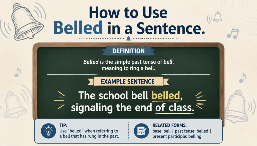 How to Use Belled in a Sentence