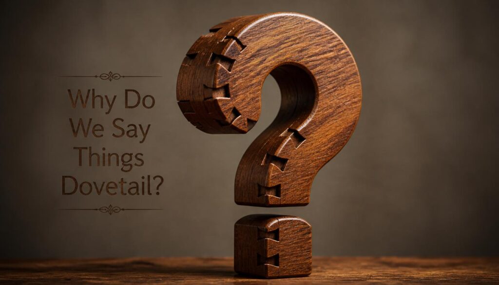 Why Do We Say Things "Dovetail"?