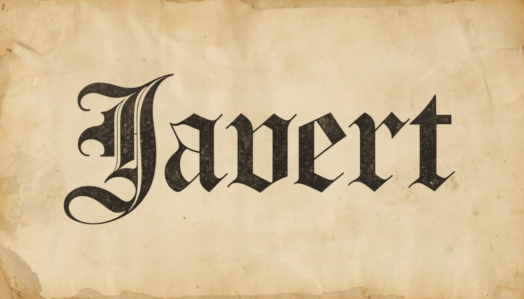 Is Javert a Male Name?