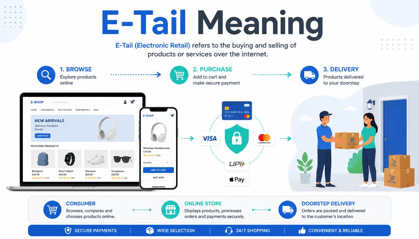 E-Tail Meaning: What Is E-Tail and How Does It Work?