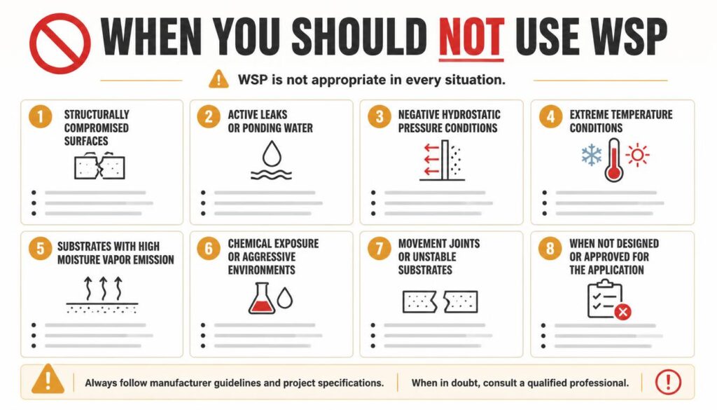 When You Should Not Use WSP