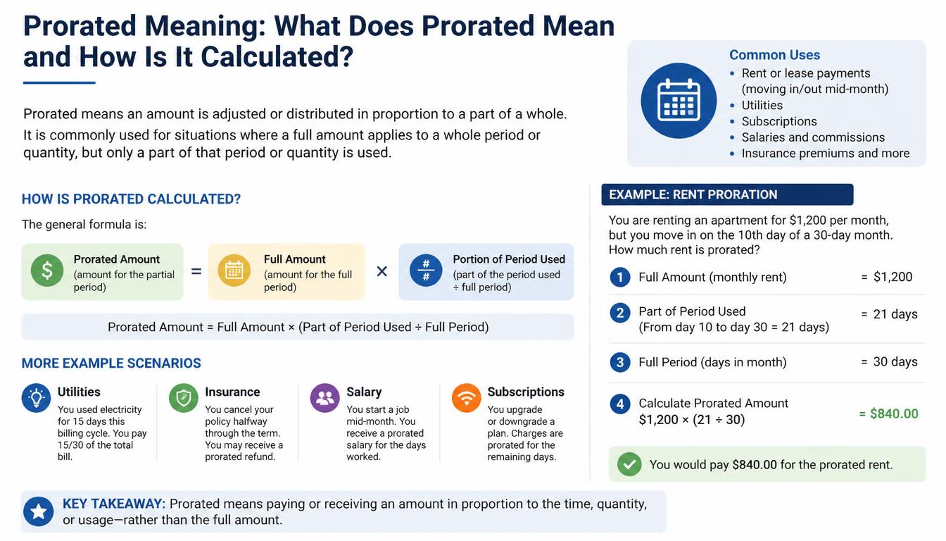 Prorated Meaning