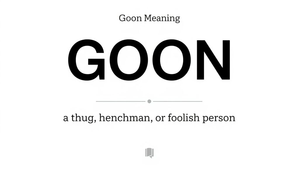 Goon Meaning