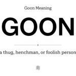Goon Meaning
