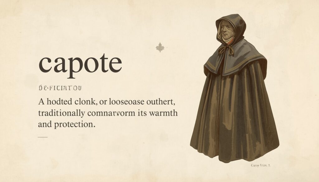 Capote Meaning