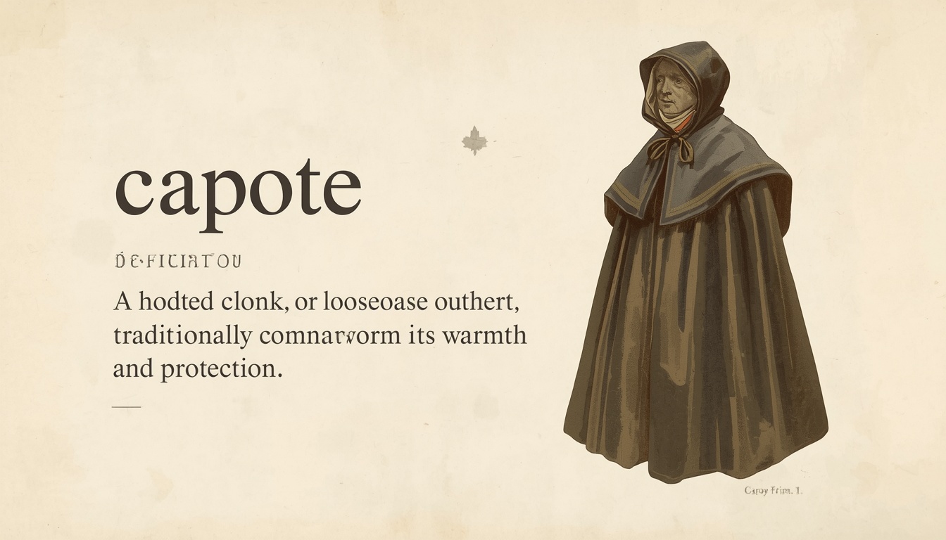 Capote Meaning